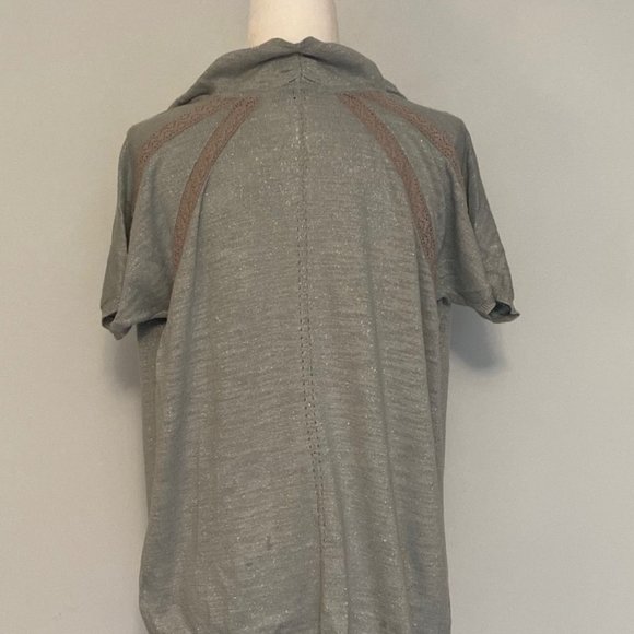 Blue sparkly cowlneck sweater - Picture 6 of 7